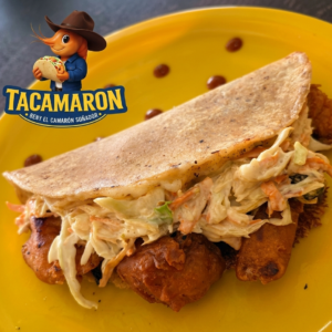CHEESE BENY DE CAMARON (QUESADILLA DE CAMARON CAPEADO)